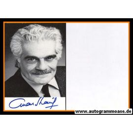 Autogramm Film (EGY) | Omar SHARIF | 1990er (Portrait SW)
