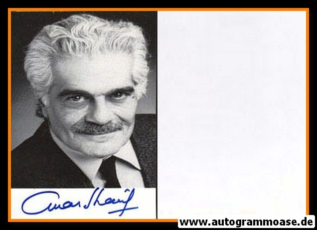 Autogramm Film (EGY) | Omar SHARIF | 1990er (Portrait SW)