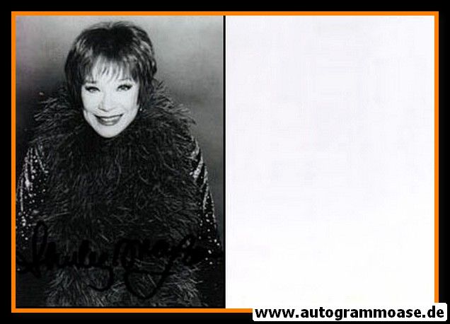 Autogramm Film (USA) | Shirley MacLAINE | 1990er Foto (Portrait SW)