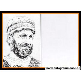 Autogramm Film (Israel) | Chaim TOPOL | 1980er (Zeichnung SW)