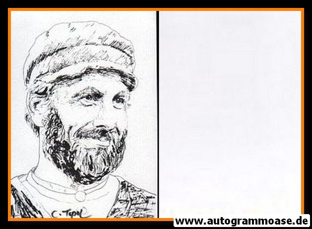 Autogramm Film (Israel) | Chaim TOPOL | 1980er (Zeichnung SW)