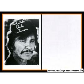 Autogramm Film (USA) | Charles BRONSON | 1980er Foto Druck (Portrait SW)
