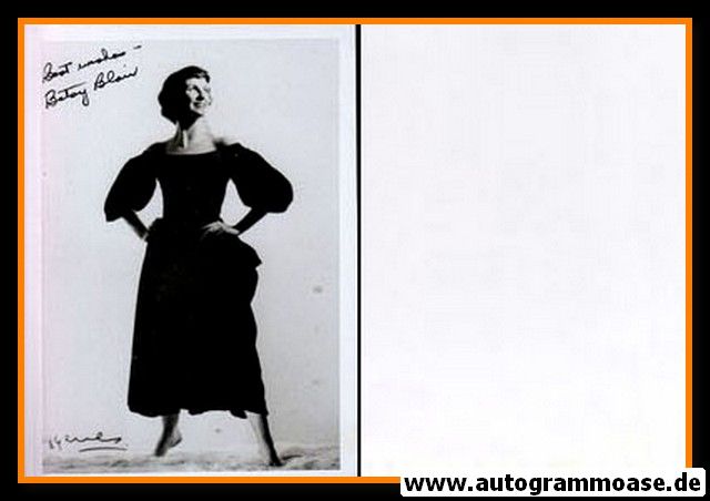 Autogramm Film (USA) | Betsy BLAIR | 1980er Foto (Portrait SW)