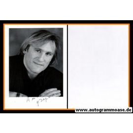 Autogramm Film (FR) | Gerard DEPARDIEU | 1990er Druck (Portrait SW)