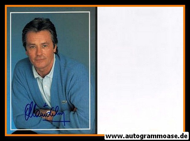 Autogramm Film (FR) | Alain DELON | 1990er (Portrait Color)