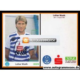 Autogramm Fussball | MSV Duisburg | 1989 | Lothar WOELK