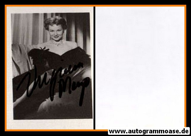 Autogramm Film (USA) | Virginia MAYO | 1950er Sabi (Portrait SW)