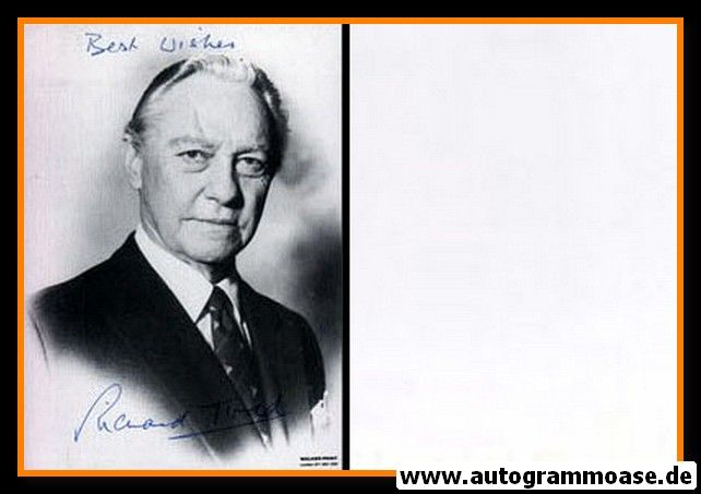 Autogramm Film (UK) | Richard TODD | 1990er (Portrait SW)