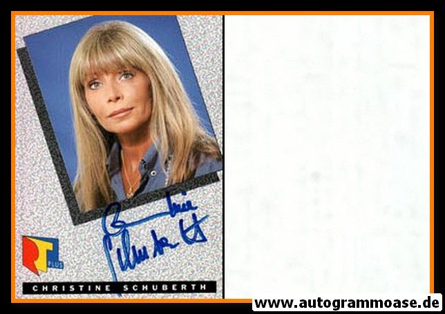 Autogramm TV | RTL | Christine SCHUBERTH | 1980er (Portrait Color) 2
