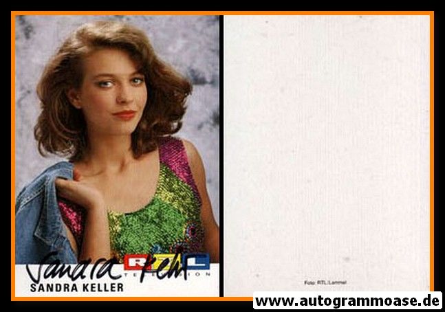 Autogramm TV | RTL | Sandra KELLER | 1990er "GZSZ"