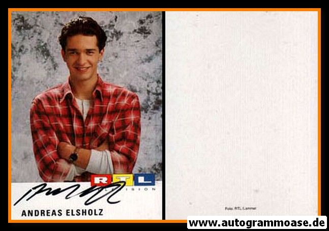Autogramm TV | RTL | Andreas ELSHOLZ | 1990er "GZSZ"