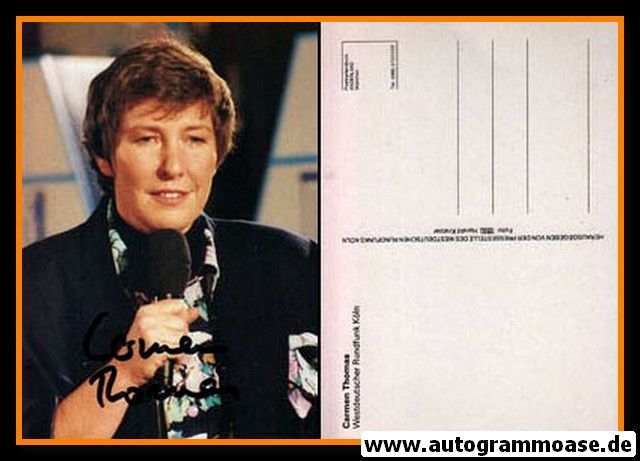 Autogramm TV | WDR | Carmen THOMAS | 1990er (Portrait Color)