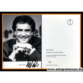 Autogramm TV | SDR | Kurt FELIX | 1980er (Portrait SW Rüdel) Jehle