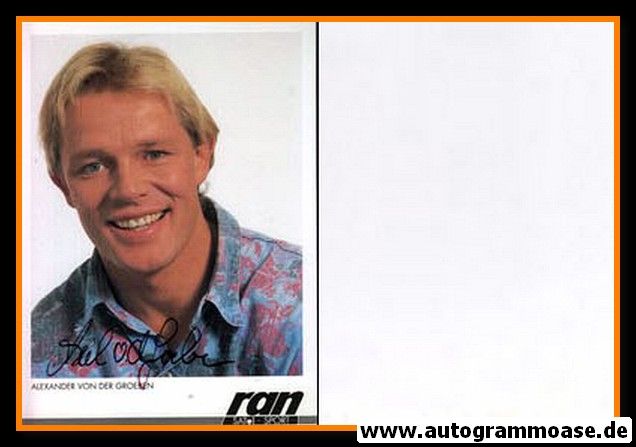 Autogramm TV | SAT1 | Alexander VON DER GROEBEN | 1990er "Ran"