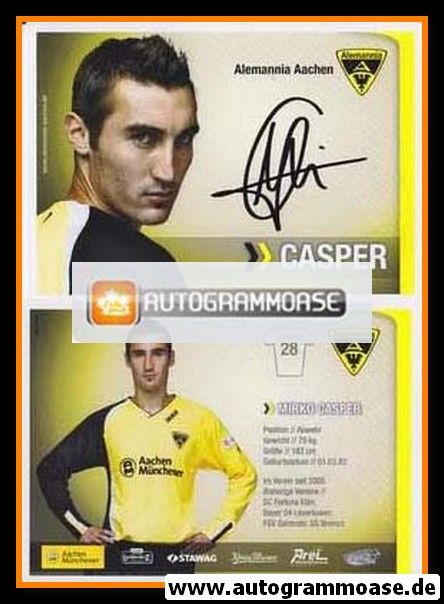Autogramm Fussball | Alemannia Aachen | 2007 | Mirko CASPER