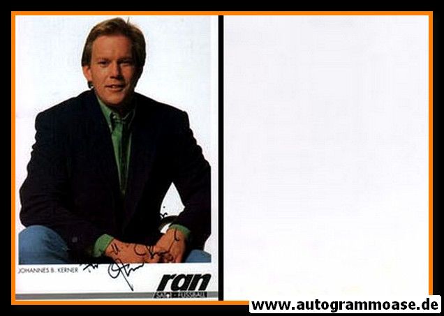 Autogramm TV | SAT1 | Johannes B. KERNER | 1990er "Ran" (Portrait Color) 2