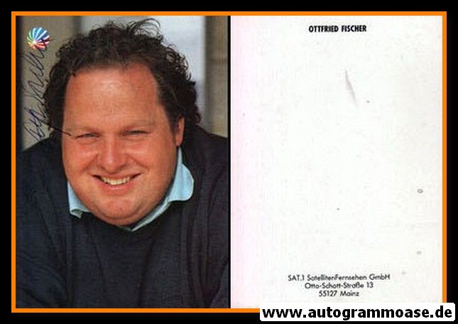 Autogramm TV | SAT1 | Ottfried FISCHER | 1990er (Portrait Color)