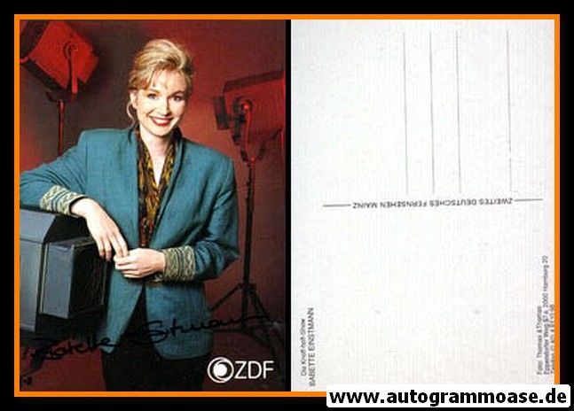 Autogramm TV | ZDF | Babette EINSTMANN | 1990er "Knoff-Hoff-Show" (Portrait Color)