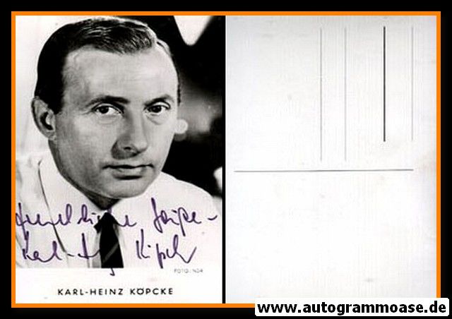 Autogramm TV | NDR | Karl-Heinz Köpcke | 1960er (Portrait SW) Tagesschau
