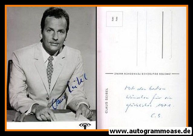 Autogramm TV | ZDF | Claus SEIBEL | 1970er (Portrait SW)