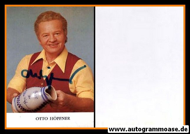 Autogramm TV |  HR | Otto HÖPFNER | 1980er (Portrait Color) Zum Blauen Bock