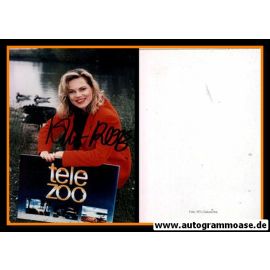 Autogramm TV | ZDF | Nina RUGE | 1990er Foto "Tele Zoo"