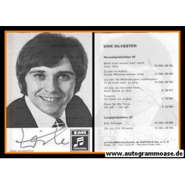 Autogramm Schlager | Erik SILVESTER | 1970 "Bleib Nicht Einsam Heut Nacht" (Portrait SW EMI)
