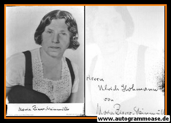 Autogramm Literatur | Maria ZIERER-STEINMÜLLER | 1960er (Portrait SW Rüdel)