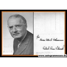 Autogramm Literatur | Friedrich Franz VON UNRUH | 1970er (Portrait SW)