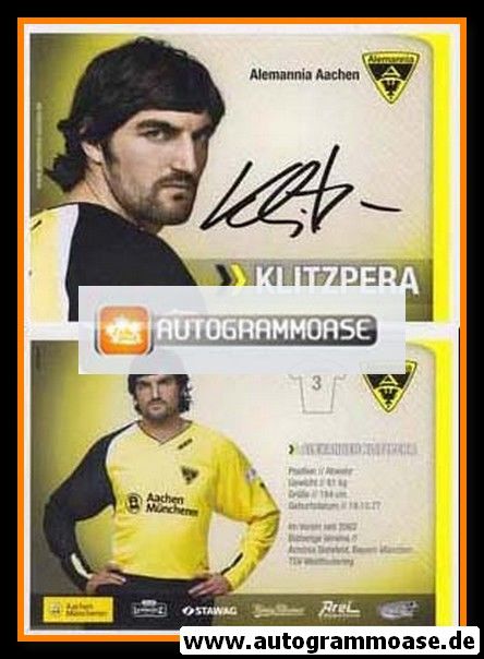 Autogramm Fussball | Alemannia Aachen | 2007 | Alexander KLITZPERA