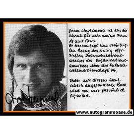 Autogramm Fussball | DFB | 1974 WM | Jupp HEYNCKES (Portrait SW Wertscheck)