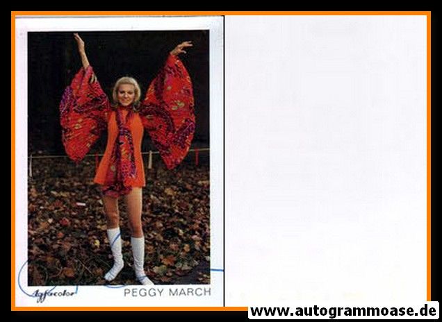 Autogramm Schlager | Peggy MARCH | 1970er (Portrait Color) Agfacolor