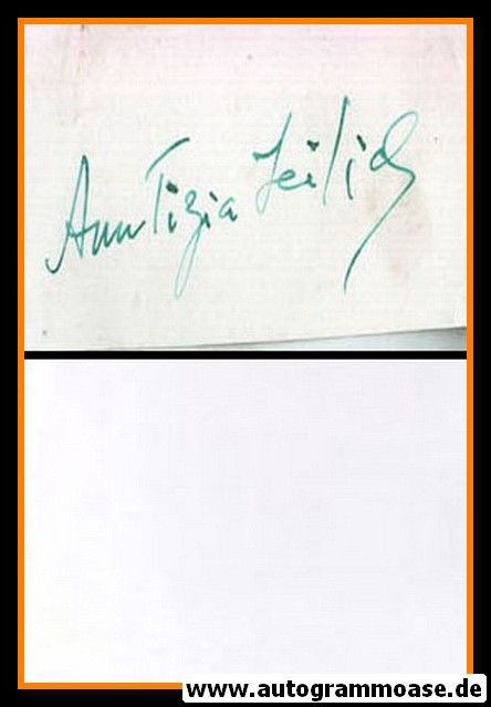 Autograph Literatur | Ann Tizia LEITICH | 1970er (Portrait SW)