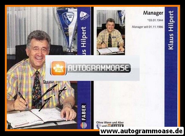 Autogramm Fussball | VfL Bochum | 1997 | Klaus HILPERT