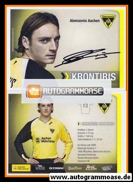 Autogramm Fussball | Alemannia Aachen | 2007 | Emmanuel KRONTIRIS