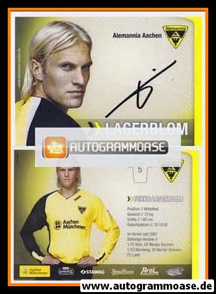 Autogramm Fussball | Alemannia Aachen | 2007 | Pekka LAGERBLOM