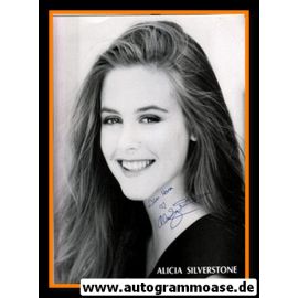 Autogramm Film (USA) | Alicia SILVERSTONE | 1990er (Portrait SW)