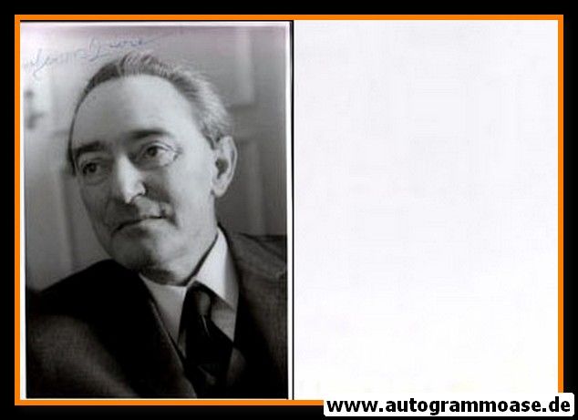 Autogramm Literatur | Georg ZIVIER | 1960er Foto (Portrait SW) + Brief
