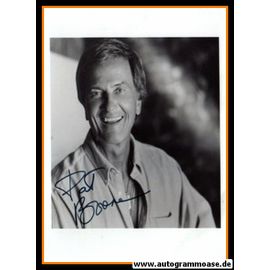 Autogramm Rock (USA) | Pat BOONE | 1990er Foto (Portrait SW XL)