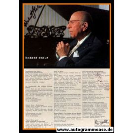 Autogramm Komponist | Robert STOLZ | 1970er (Portrait Color) Eurodisc 1