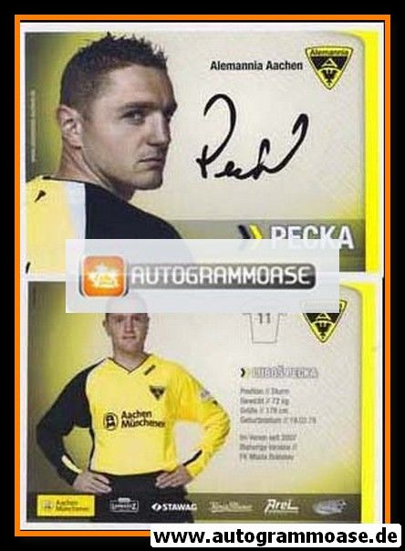 Autogramm Fussball | Alemannia Aachen | 2007 | Lubos PECKA