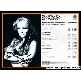Autogramm Rock | Doro PESCH | 1993 "Doro Live" (Portrait SW Vertigo)