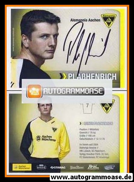 Autogramm Fussball | Alemannia Aachen | 2007 | Reiner PLASSHENRICH