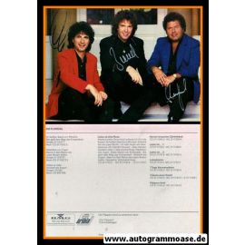 Autogramme Schlager | DIE FLIPPERS | 1992 "Im Heissen Sand Von Rhodos" (BMG Ariola)