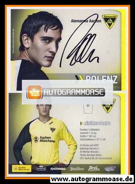 Autogramm Fussball | Alemannia Aachen | 2007 | Jerome POLENZ