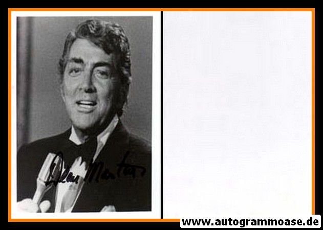 Autogramm Film (USA) | Dean MARTIN | 1970er Foto (Portrait SW) 2