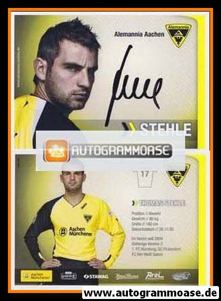 Autogramm Fussball | Alemannia Aachen | 2007 | Thomas STEHLE