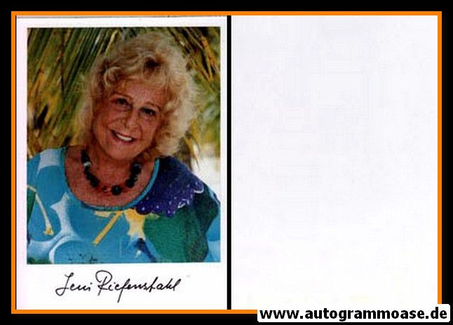 Autogramm Film | Leni RIEFENSTAHL | 1960er (Portrait Color)