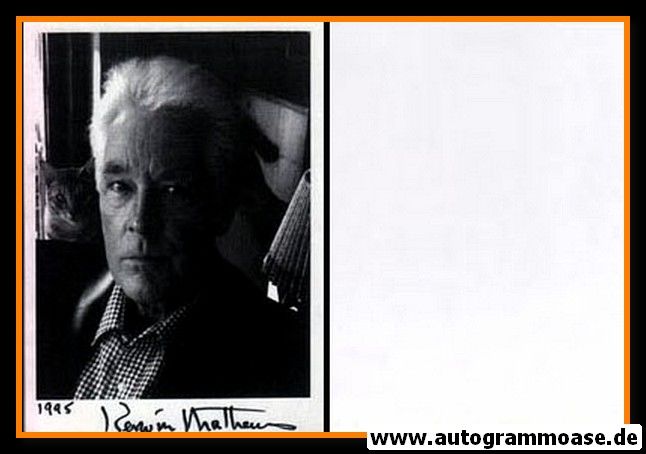 Autogramm Film (USA) | Kerwin MATHEWS | 1990er (Portrait SW)