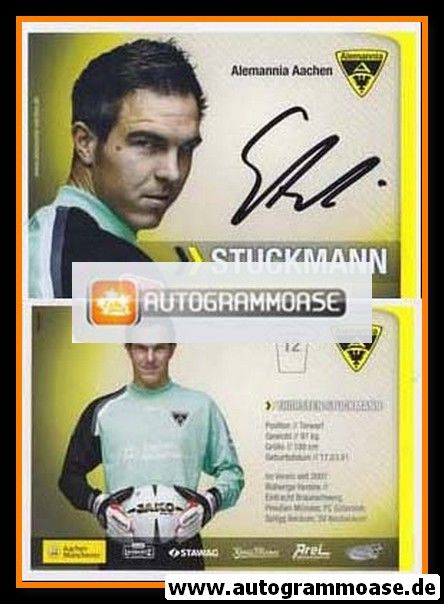 Autogramm Fussball | Alemannia Aachen | 2007 | Thorsten STUCKMANN